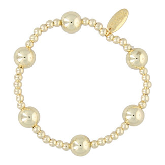 Fushi FUSHI - ARMBAND 4 EN 10MM 14 KRT GOUD