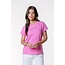 Colourful Rebel COLOURFUL REBEL - UNI LOGO BOXY TEE - DARK FUCHSIA