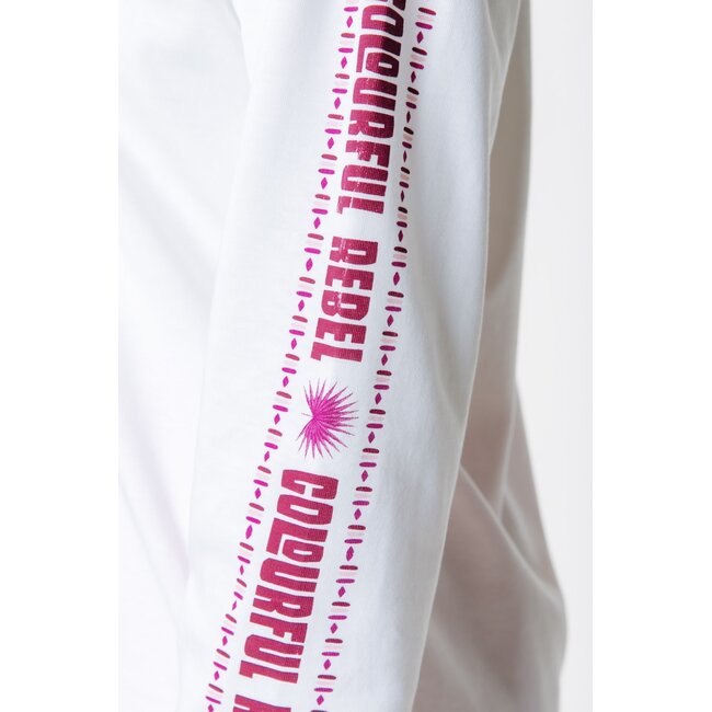 Colourful Rebel COLOURFUL REBEL - SUMMER ESTATE LONGSLEEVE TEE - STANDARD WHITE