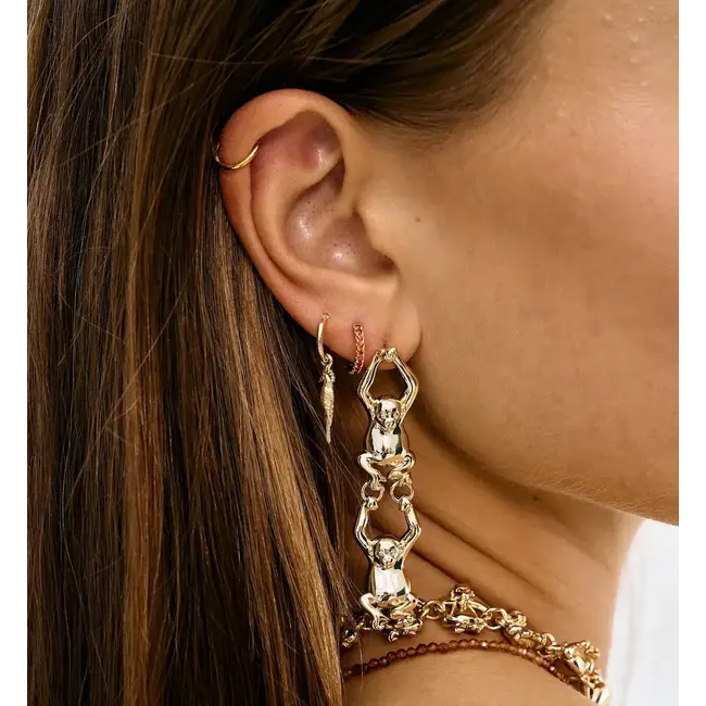 Anna + Nina ANNA + NINA - SINGLE ISOLA BIRD RING EARRING