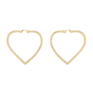 Anna + Nina ANNA + NINA- FUNKY LOVE HOOP EARRINGS