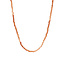Anna + Nina ANNA + NINA - HESSONITE GEMSTONE NECKLACE 40CM