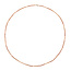 Anna + Nina ANNA + NINA - HESSONITE GEMSTONE NECKLACE 40CM