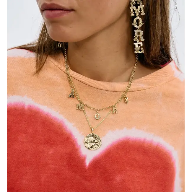 Anna + Nina ANNA + NINA - PERIDOT GEMSTONE NECKLACE - 70CM