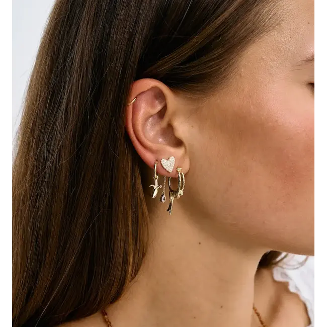 Anna + Nina ANNA + NINA - MONKEY BUSINESS HOOP EARRINGS