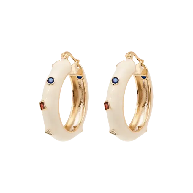 Anna + Nina ANNA + NINA - TUTTI FRUTTI HOOP EARRINGS