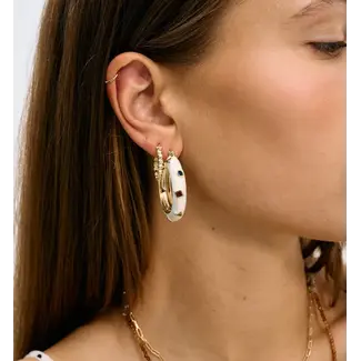 Anna + Nina ANNA + NINA - TUTTI FRUTTI HOOP EARRINGS