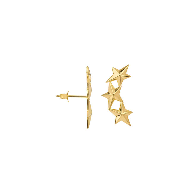 Anna + Nina ANNA + NINA - SINGLE STARS ALIGNED STUD