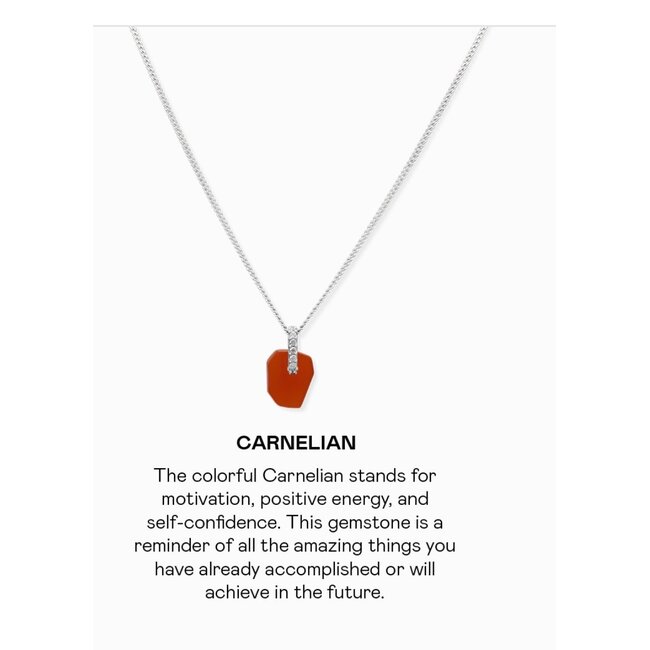 Vedder & Vedder VEDDER & VEDDER - POWER OF GEMSTONE KETTING - ZILVER