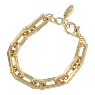 Fushi FUSHI - ARMBAND MET GROVE SCHAKEL RECHTHOEK