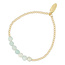 Fushi FUSHI - ARMBAND 6MM HALFEDELSTEEN AMAZONITE EN 3MM 14KRT