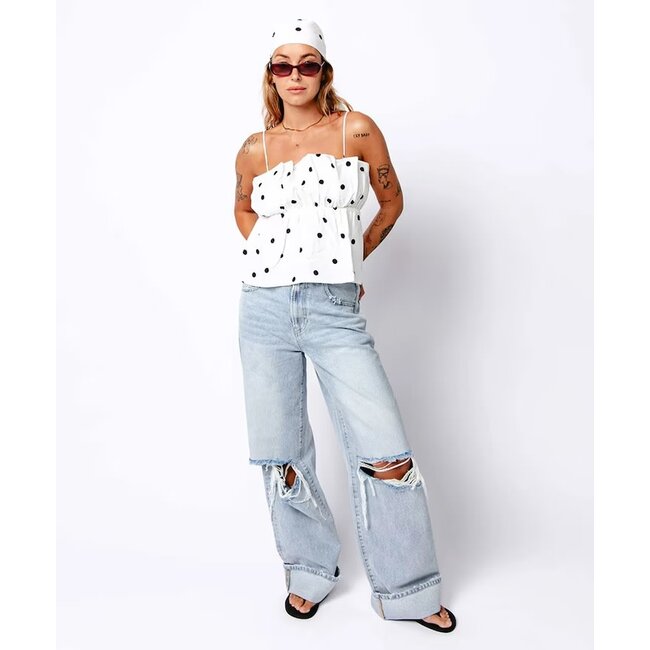 Catwalk Junkie CATWALK JUNKIE - DOTTED SCARF - OFF WHITE