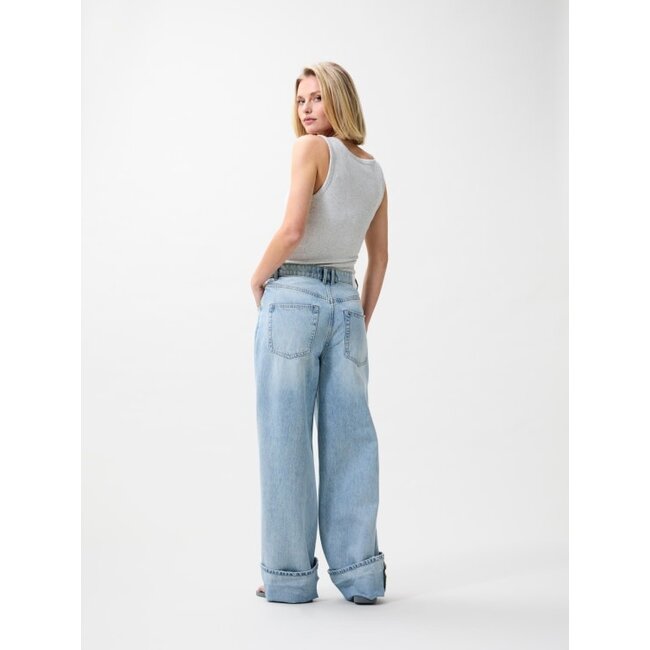 Catwalk Junkie CATWALK JUNKIE - SUPER LOOSE FIT JEANS DAMAGED - BLUE