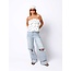 Catwalk Junkie CATWALK JUNKIE - SUPER LOOSE FIT JEANS DAMAGED - BLUE