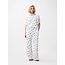Catwalk Junkie CATWALK JUNKIE - DOTTED PULL ON TROUSERS - OFF WHITE