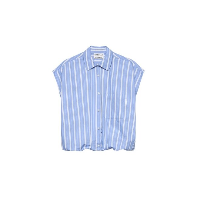 Catwalk Junkie CATWALK JUNKIE - SLEEVELESS TUCK IN BLOUSE - BRUNNERA BLUE