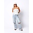 Catwalk Junkie CATWALK JUNKIE - DOTTED SPAGHETTI TOP - OFF WHITE