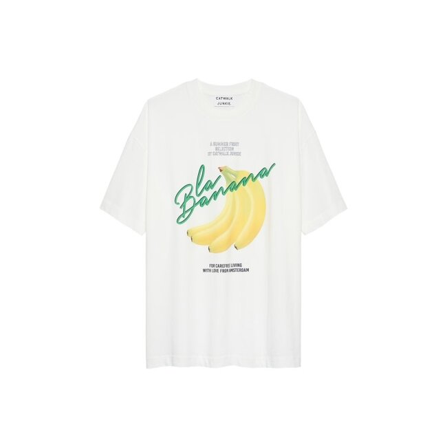 Catwalk Junkie CATWALK JUNKIE - OVERSIZED GRAPHIC TSHIRT - OFF WHITE