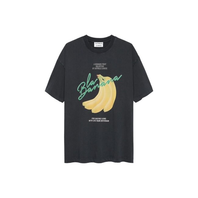 Catwalk Junkie CATWALK JUNKIE - OVERSIZED GRAPHIC TSHIRT - DARK GREY