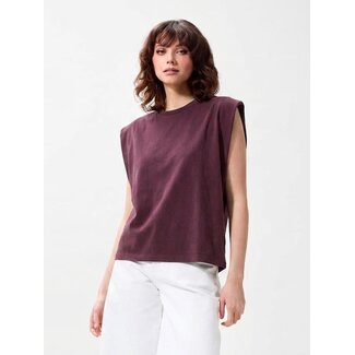 Catwalk Junkie CATWALK JUNKIE - FOLDED SHOULDER SINGLET - WINETASTING