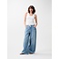Catwalk Junkie CATWALK JUNKIE - VNECK RIB SINGLET - OFF WHITE