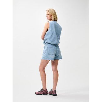 Catwalk Junkie CATWALK JUNKIE - DENIM SHORTS WITH ELASTIC WAISTBAND - BLUE