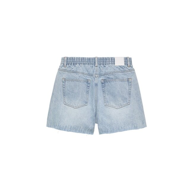 Catwalk Junkie CATWALK JUNKIE - DENIM SHORTS WITH ELASTIC WAISTBAND - BLUE