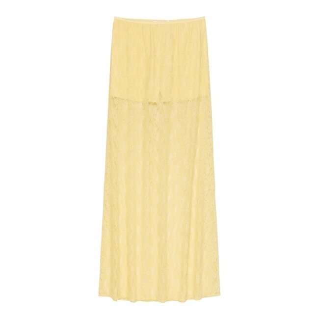Catwalk Junkie CATWALK JUNKIE - LACE SKIRT - MELLOW YELLOW