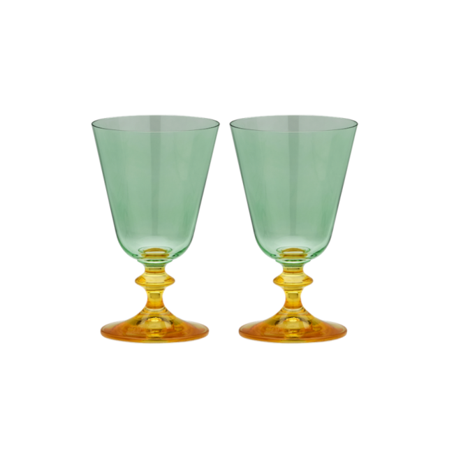 Anna + Nina ANNA + NINA - ARANCIA SHORT WINE GLASS - SET OF 2