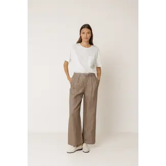Indi&Cold INDI & COLD - PANTALON - LINEN TABACO