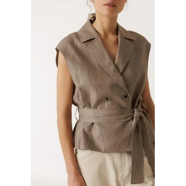 Indi&Cold INDI & COLD - GILET CHALECO - TABACO