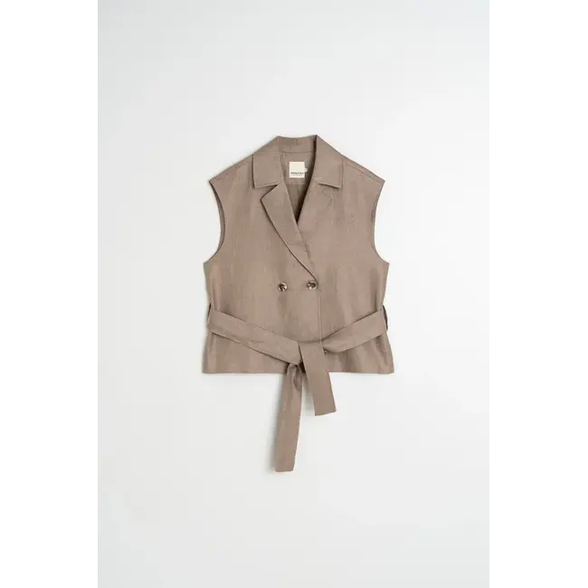 Indi&Cold INDI & COLD - GILET CHALECO - TABACO