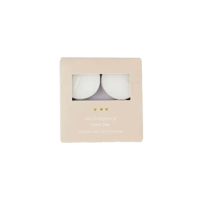 Zusss ZUSSS - WAXINELICHTJES IN DOOSJE - EEN LICHTPUNTJE VOOR JOU - SAND