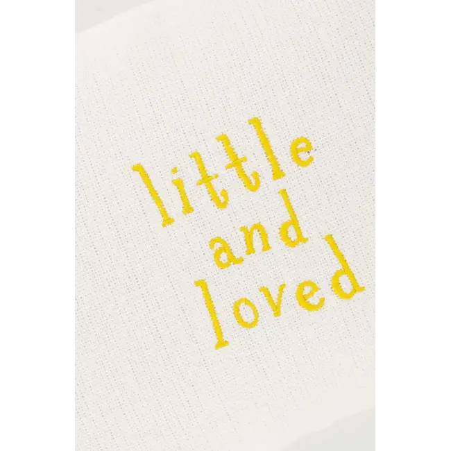 Zusss ZUSSS - KUSSEN LITTLE AND LOVED - 35 X 25CM - OFF WHITE/OKER
