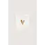 Zusss ZUSSS - ESPRESSO MOK HEART - WHITE/GOLD