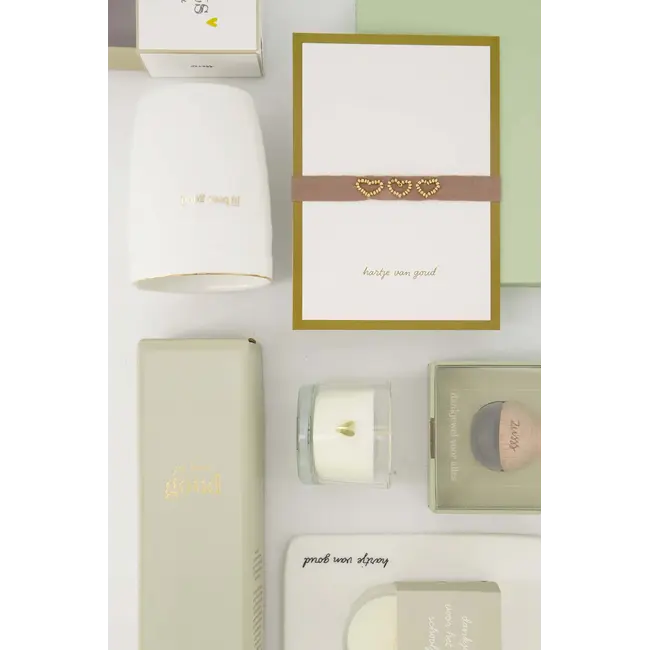 Zusss ZUSSS - KOFFIEMOK JIJ BENT GOUD - WHITE/GOLD