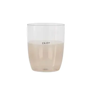Zusss ZUSSS - DRINKGLAS ENJOY - SAND