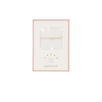 Zusss ZUSSS - ARMBANDJE HARTJE 21 GEFELICITEERD - WHITE/LIGHT PINK