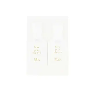 Zusss ZUSSS - SET VAN 2 KOFFERLABELS - MR & MRS