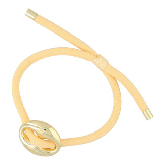 Fushi FUSHI - ARMBAND GEKLEURD TOUW BOON GOUD - BUTTERYELLOW