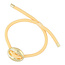 Fushi FUSHI - ARMBAND GEKLEURD TOUW BOON GOUD - BUTTERYELLOW