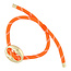 Fushi FUSHI - ARMBAND GEKLEURD TOUW BOON GOUD - ORANJE