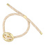 Fushi FUSHI - ARMBAND GEKLEURD TOUW BOON GOUD - BEIGE