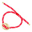 Fushi FUSHI - ARMBAND GEKLEURD TOUW BOON GOUD - KORAAL