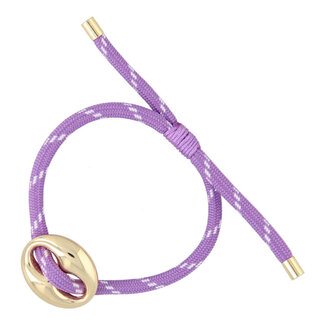 Fushi FUSHI - ARMBAND GEKLEURD TOUW BOON GOUD - PAARS