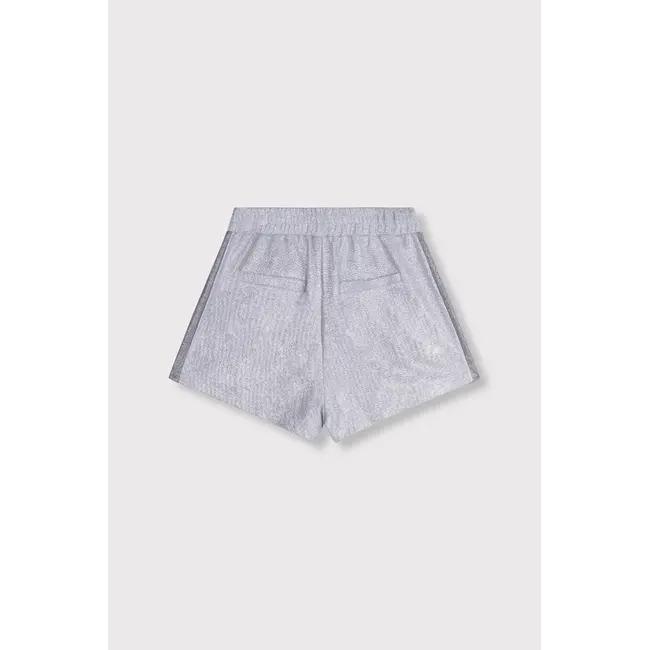 Alix The Label ALIX THE LABEL - LADIES KNITTED FOIL SHORTS - LIGHT GREY