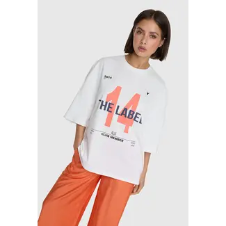 Alix The Label ALIX THE LABEL - LADIES KNITTED 14 THE LABEL T-SHIRT - WHITE