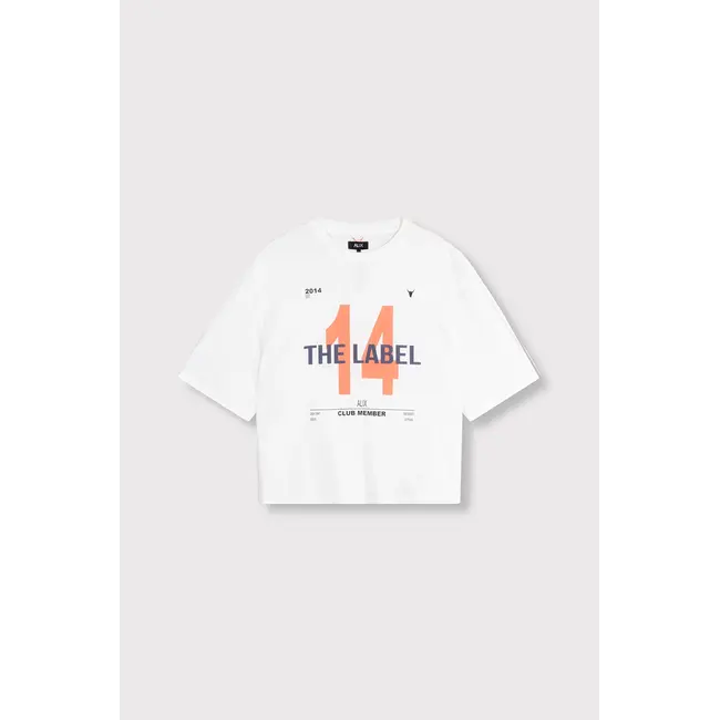 Alix The Label ALIX THE LABEL - LADIES KNITTED 14 THE LABEL T-SHIRT - WHITE