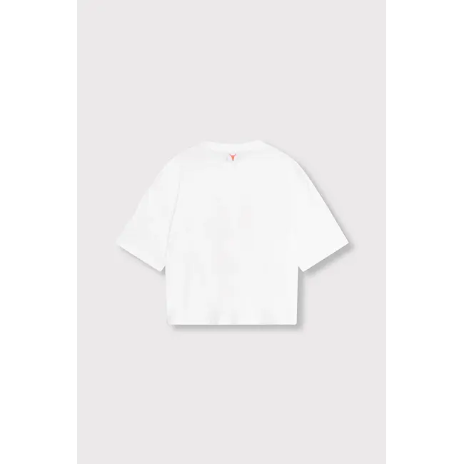 Alix The Label ALIX THE LABEL - LADIES KNITTED 14 THE LABEL T-SHIRT - WHITE