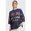Alix The Label ALIX THE LABEL - LADIES KNITTED BIG ALIX ALIX T-SHIRT - NAVY
